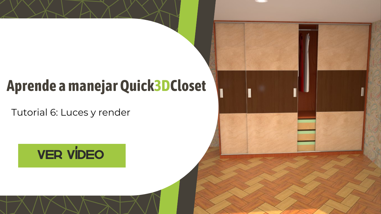 6. Luces y render en Quick3DCloset.